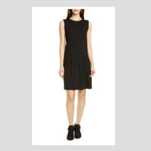New Eileen Fisher Drop Waist Sleeveless Mini Tank Dress